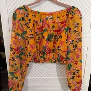 Crop top with long sleeves. Bar III.